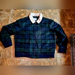 Old Navy Blue and White Sherpa-Lined Jacket